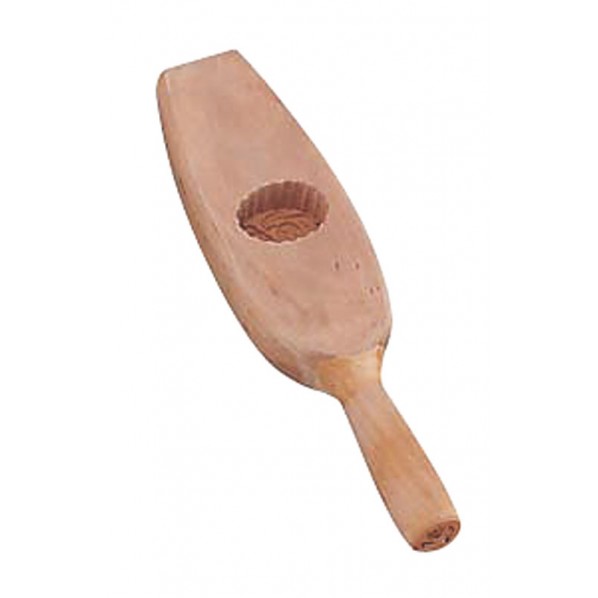 カンダ 木製月餅抜型 小 1ヶ取 小判 出来上がり寸法 縦×横×高さmm:45×32×H32 1点