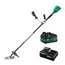 HiKOKI(ハイコーキ) 36V 充電式 刈払機 セット品(電池・充電器付) 刈刃外径230mm アグレッシブグリーン CG36DB(WPZ) 1台【2506...