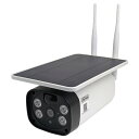 4MP録画機能搭載防雨型ソーラー充電式赤外線暗視カメラ 136(W)×105(H)×230(D)mm TSD-SPSD400S 1台