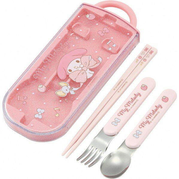 抗菌 食洗機対応 スライド式トリオセット 幅19.8×奥行7.6×高さ1.7cm マイメロディ TACC2AG 1個