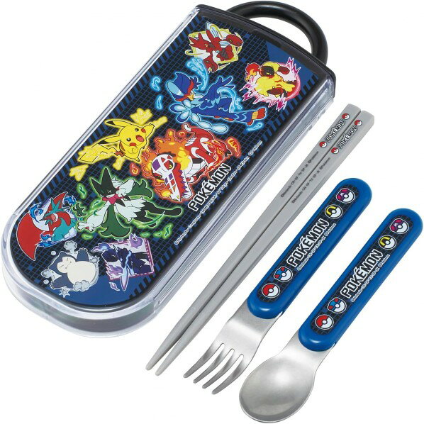 抗菌 食洗機対応 スライド式トリオセット 幅19.8×奥行7.6×高さ1.7cm ポケモン TACC2AG 1個