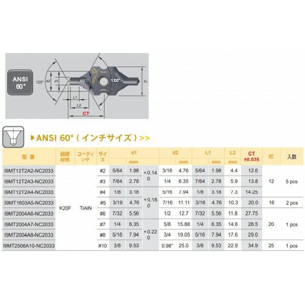 ムラキ 99 インサートインチ/I-CENTER I9MT2506A10-NC2033 1点