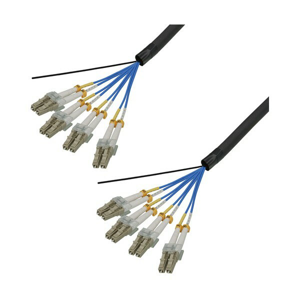 マルチモード光ファイバーケーブル（LC-LC）8芯＜屋外用（補強）LAPシース＞8m DFC-MMDLCDLC-FDL81(8M)..