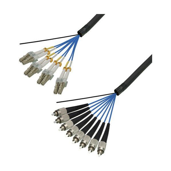 マルチモード光ファイバーケーブル（LC-FC）8芯＜屋外用（補強）LAPシース＞6m DFC-MMDLCFC-FDL81(6M) 1本