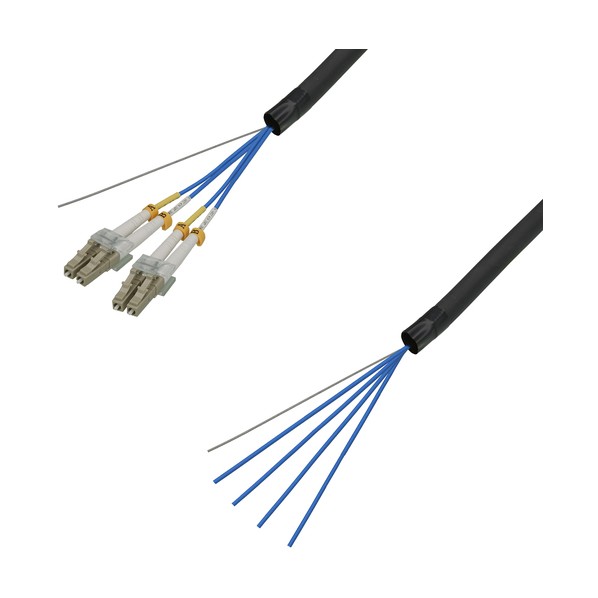 マルチモード光ファイバーケーブル（LC-コネクタなし）4芯＜屋外用（補強）LAPシース＞2m DFC-MMDLCN-FDL41(2M) 1本