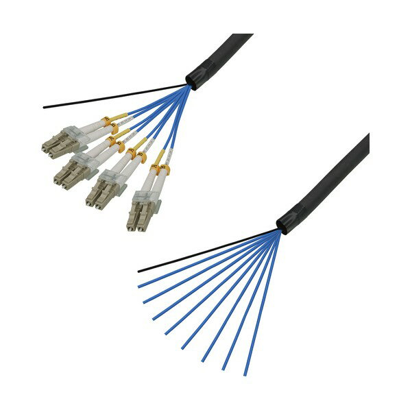 マルチモード光ファイバーケーブル（LC-コネクタなし）8芯＜屋外用（補強）LAPシース＞8m DFC-MMDLCN-F..