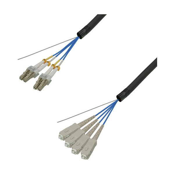 マルチモード光ファイバーケーブル（LC-SC）4芯＜屋外用（補強）LAPシース＞4m DFC-MMDLCSC-FDL41(4M) ..