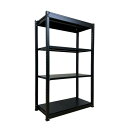 ※法人専用品※扶桑金属工業 中量ラック ブラックモデル H1800xW1190(芯々)xD300 天地4段 連結 D300W1190H1800(mm) GSN-...