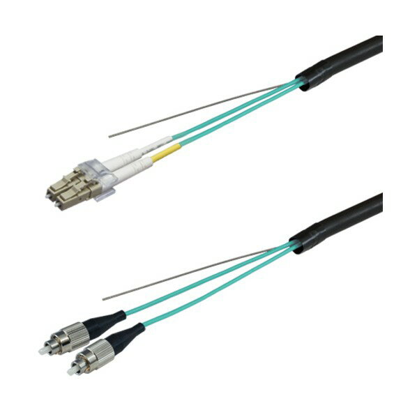 OM3マルチモード光ファイバーケーブル（LC-FC）2芯＜屋外用（補強）LAPシース＞4m DFC-MM(OM3)DLCFC-FD..