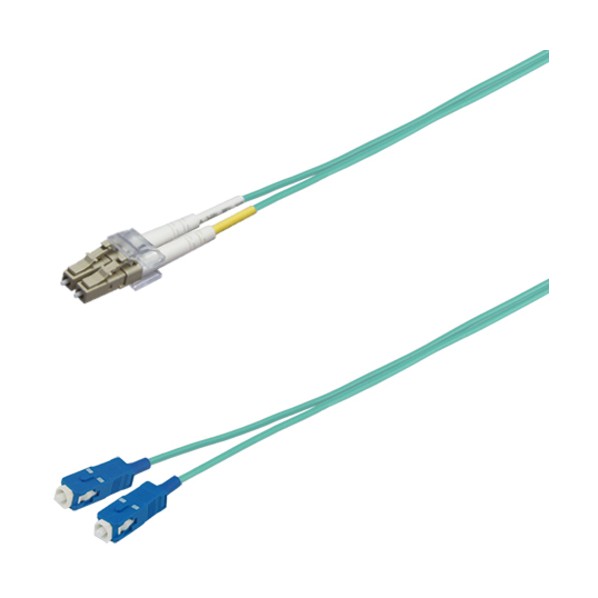 OM3マルチモード光ファイバーケーブル（LC-SC）2芯＜盤内用＞3m DFC-MM(OM3)DLCSC-CP21(3M) 1本