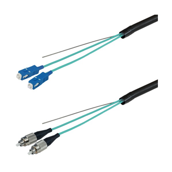 OM3マルチモード光ファイバーケーブル（SC-FC）2芯＜屋外用（補強）LAPシース＞10m DFC-MM(OM3)SCFC-FDL21(10M) 1本