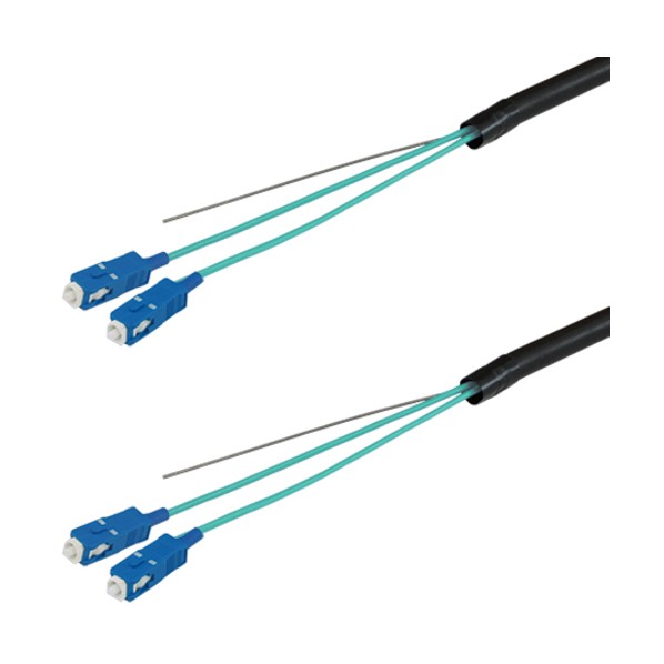 OM3マルチモード光ファイバーケーブル（SC-SC）2芯＜屋外用（補強）LAPシース＞4m DFC-MM(OM3)SCSC-FDL..