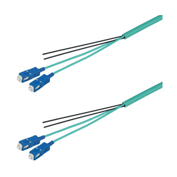 OM3マルチモード光ファイバーケーブル（SC-SC）2芯＜屋内用（補強）＞6m DFC-MM(OM3)SCSC-RMT21(6M) 1本