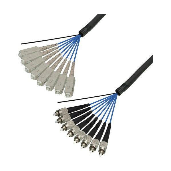 マルチモード光ファイバーケーブル（SC-FC）8芯＜屋外用（補強）LAPシース＞3m DFC-MMSCFC-FDL81(3M) 1本