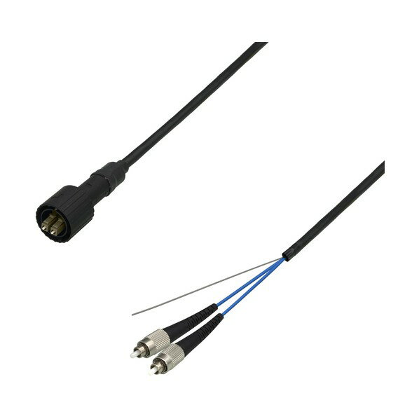 マルチモード光ファイバーケーブル（LC-FC）2芯＜防塵防水（片端）＞4m DFC-MMWZLCFC-FDS21(4M) 1本