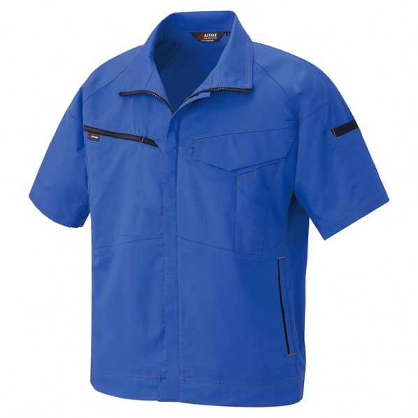 半袖ブルゾン（男女兼用） SS 006ロイヤルブルー 6842 1枚