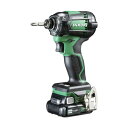 HiKOKI(ハイコーキ) WH12DCA (2LS) 10.8V 充電式 インパクトドライバー 電池2個、充電器、ケース付 ビット別売り アグレッシブグリーン...