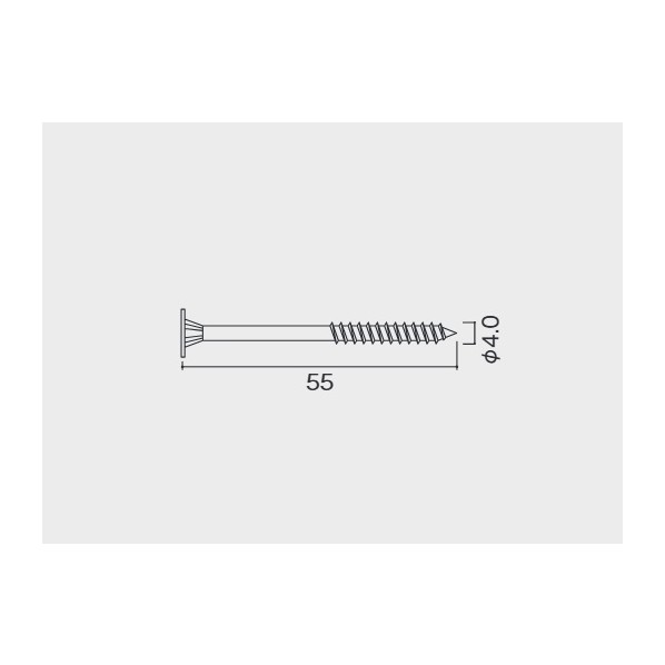 ソリド タイプMラップ 通気パネル工法用スレート固定ビス55 KLWB55 1箱
