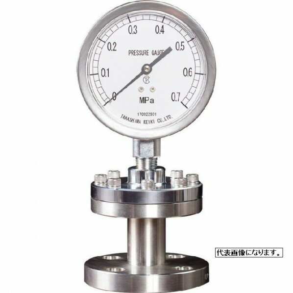 ねじ式A型隔膜式圧力計 SAタイプ SA-S R1/2X75X4 1台