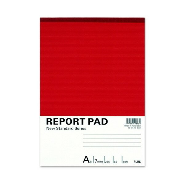 B5 Size Paper - プラス レポートパッド RE-050A B5 A罫 (76831) RE-050A 1点