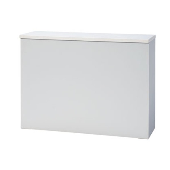 ※法人専用品※プラス 331988ハイカウンター CS-129HST 中棚付 WH CS-129HST WH 1点