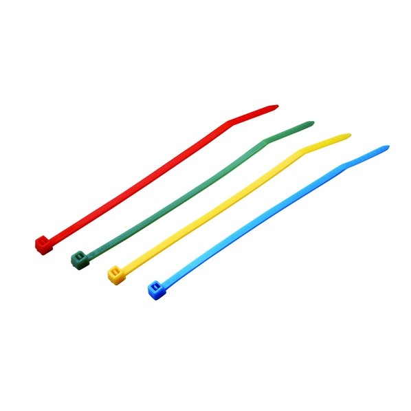 朝日電器 結束カラー 100mm レッド KBF-N100050(R) 1個