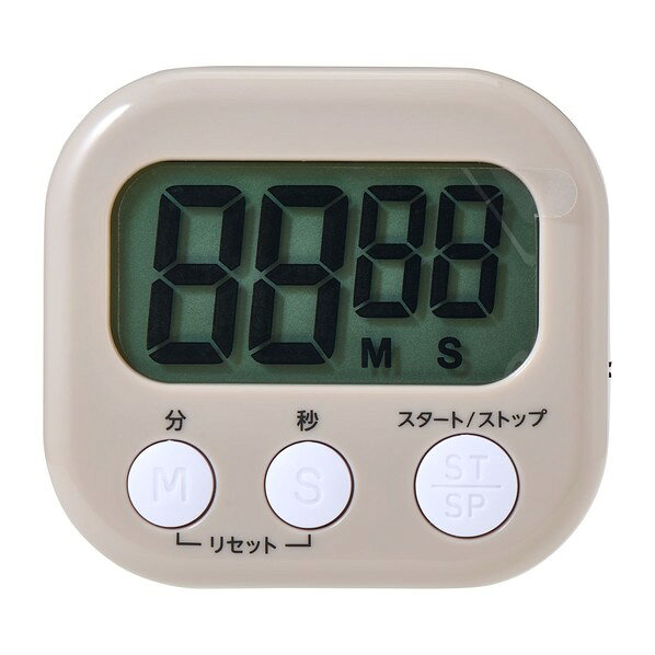ELPA 大きく見やすいキッチンタイマー TIM-01(IV) 1個