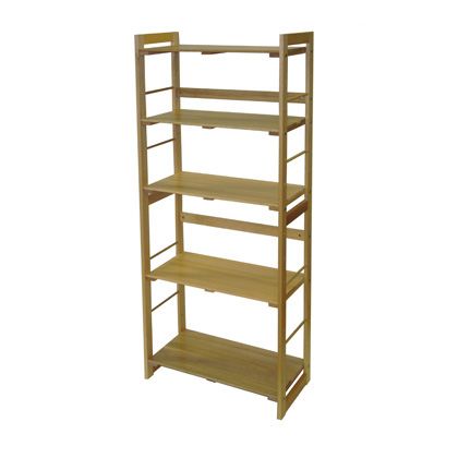 ※法人専用品※浅香工業 ウッドラック 5段 (外寸法)・間口:600mm×奥行:280mm×高さ:1400mm ナチュラルクリヤー NW-5 1台