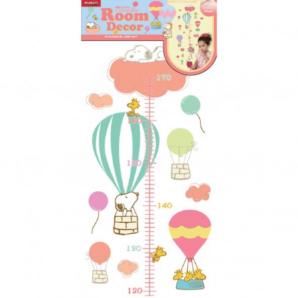 S&C スヌーピー身長計ステッカー 600mm×320mm PWD7 2枚