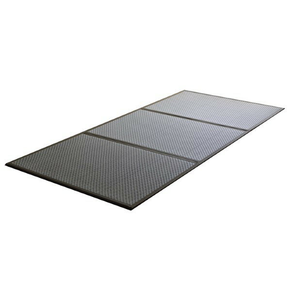 イケヒコ・コーポレーション マットレス 三つ折り カビ防止 置き畳 軽量 こたつ敷 フロアマット 約100×210cm ベージュ 1110781021738 1...