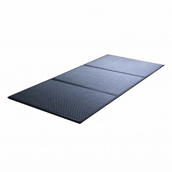 イケヒコ・コーポレーション マットレス 三つ折り カビ防止 置き畳 軽量 こたつ敷 フロアマット 約80×210cm ブラック 1110781031638 1枚