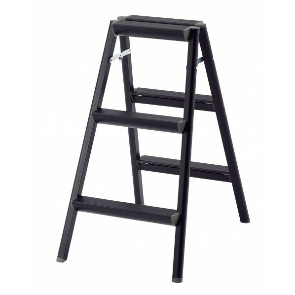 ※法人専用品※長谷川工業 踏台 W47×D66×H79(cm) ブラック SE-8a(BK) 1台