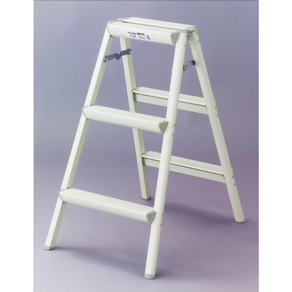 ※法人専用品※長谷川工業 踏台 W47×D66×H79(cm) ホワイト SE-8a(WH) 1台