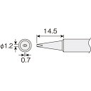 HOZAN 温調式ハンダゴテHS-26用ビット 126 x 41 x 7 mm HS-142 1点