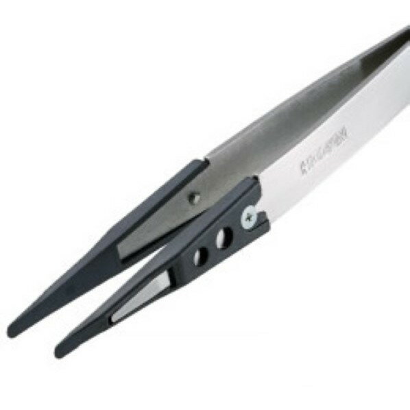 ホーザン ESDチップピンセット 124mm P-643-S 1