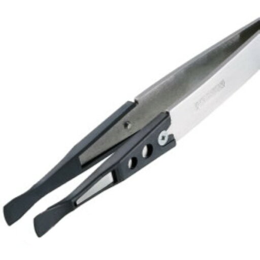 ホーザン ESDチップピンセット 125mm P-645-S 1 ホーザン ESDチップピンセット 125mm P-645-S 1