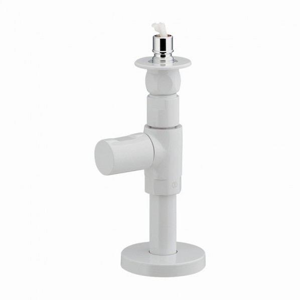 GAONA ガオナ 洗濯機水栓 床給水用 蛇口 ストッパー付き 給水ホース2m付き リフォーム 移設 増設 GA-LA019 1個のサムネイル