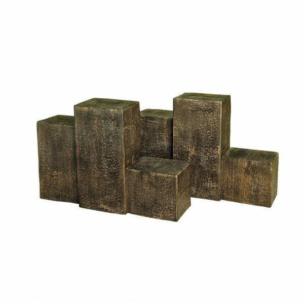 ヤマトプラスチック 三連枕木フェンス 63型 DBR 1個