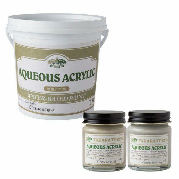 楽天DIY FACTORY ONLINE SHOPタカラ塗料 コンクリートエフェクトペイント セメント（サラサラ）セット 1kg+50g×2セット CEP_C_1kg+50g2_TO_CES_C 1セット