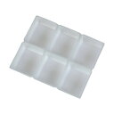 トラスコ(TRUSCO) PPトレー 角 ミシン目付き 6マス 51X66 PPTSM-51X66 20枚