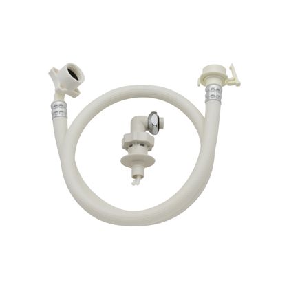 カクダイ ホリダー・シモン自動洗濯機用給水ホースワンタッチ給水ジョイントセット 0.8m オフホワイト GA-LC008 1点