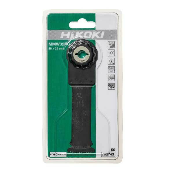 HiKOKI(ハイコーキ) マルチツール ブレード スターロックマックス 替刃 MMW32PC 刃幅32mm×80mm/厚さ0.7mm 0078-2743 1台