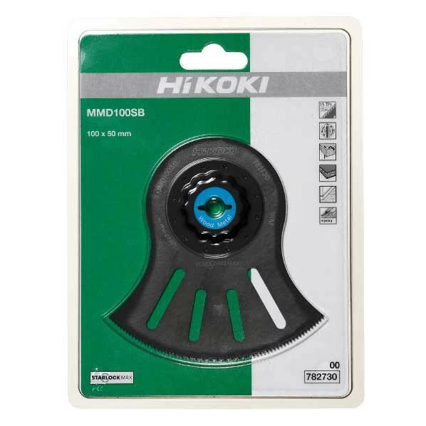 HiKOKI(ハイコーキ) マルチツール ブレード スターロックマックス 替刃 MMD100SB 刃幅100mm×50mm/厚さ0.8mm 0078-2730 1台