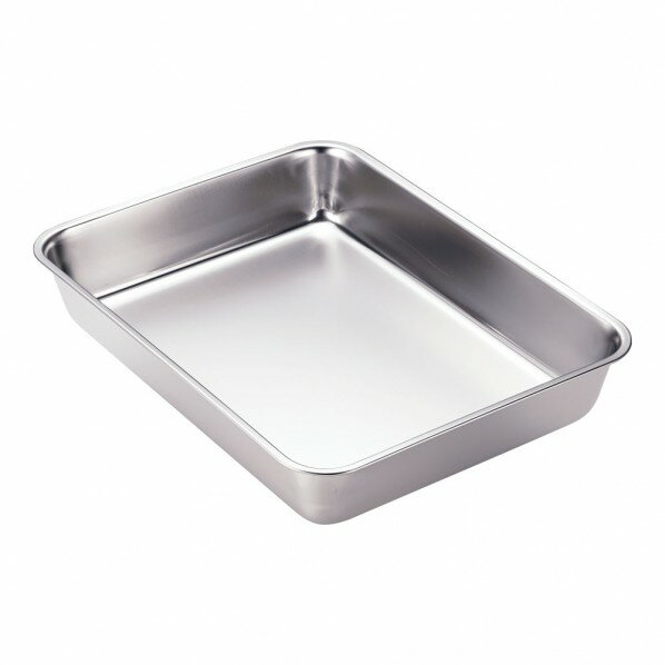 YUKIWA ステンレス角バット(電解仕上) 8枚取 1個