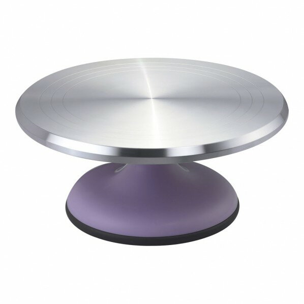 三能ジャパン食品器具 カラーデコ回転台 パープル WDK8405 1個
