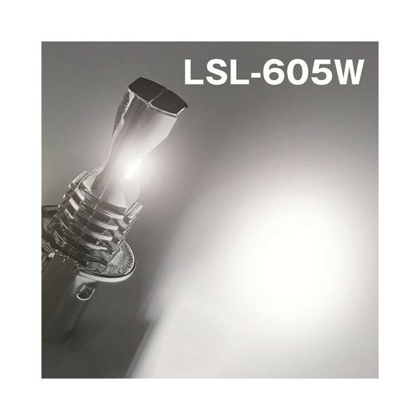 LSL-605W JB激光LED H3バルブ 12/24V共用 (ハロゲンバルブタイブ) 白色 6141609 2個