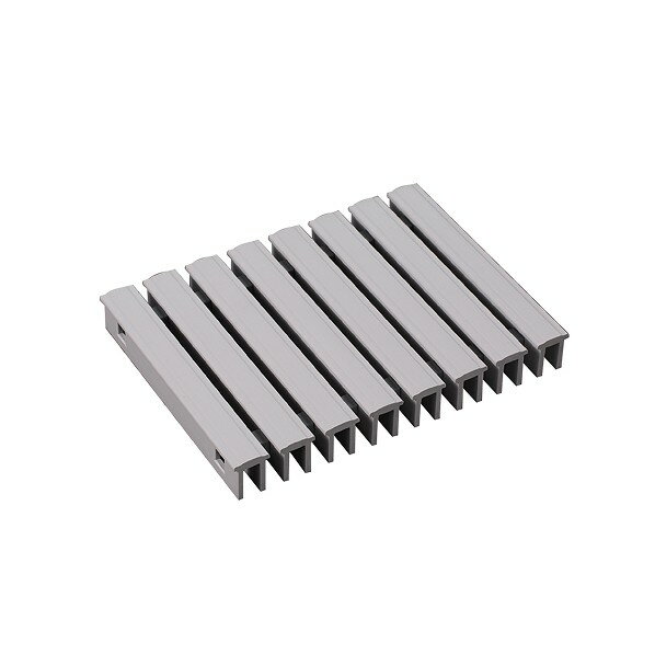 株式会社シマブン プール用樹脂グレーチング ノンスリップタイプ(直線用) ライトグレー GAP-25W150-G 1枚