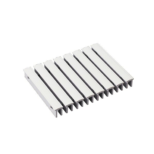 株式会社シマブン プール用樹脂グレーチング ノンスリップタイプ(直線用) ホワイト GAP-25W150-S 1枚