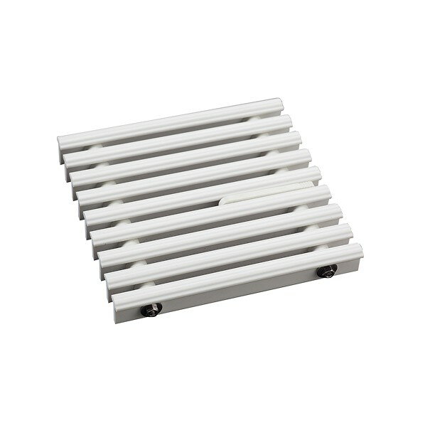 株式会社シマブン セーフティグレーチング ノンスリップ樹脂製 逆目タイプ ホワイト GRS-25W250-S 1枚