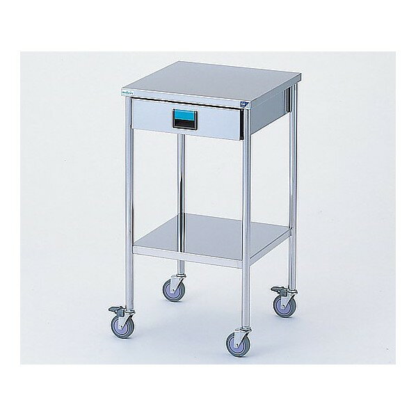 アズワン スクエアワゴン 引出し付き 435×435×800mm 8-8654-01